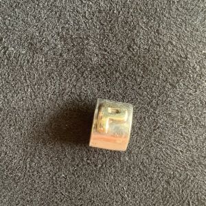 Pandora Charms | Silver and Gold letter P